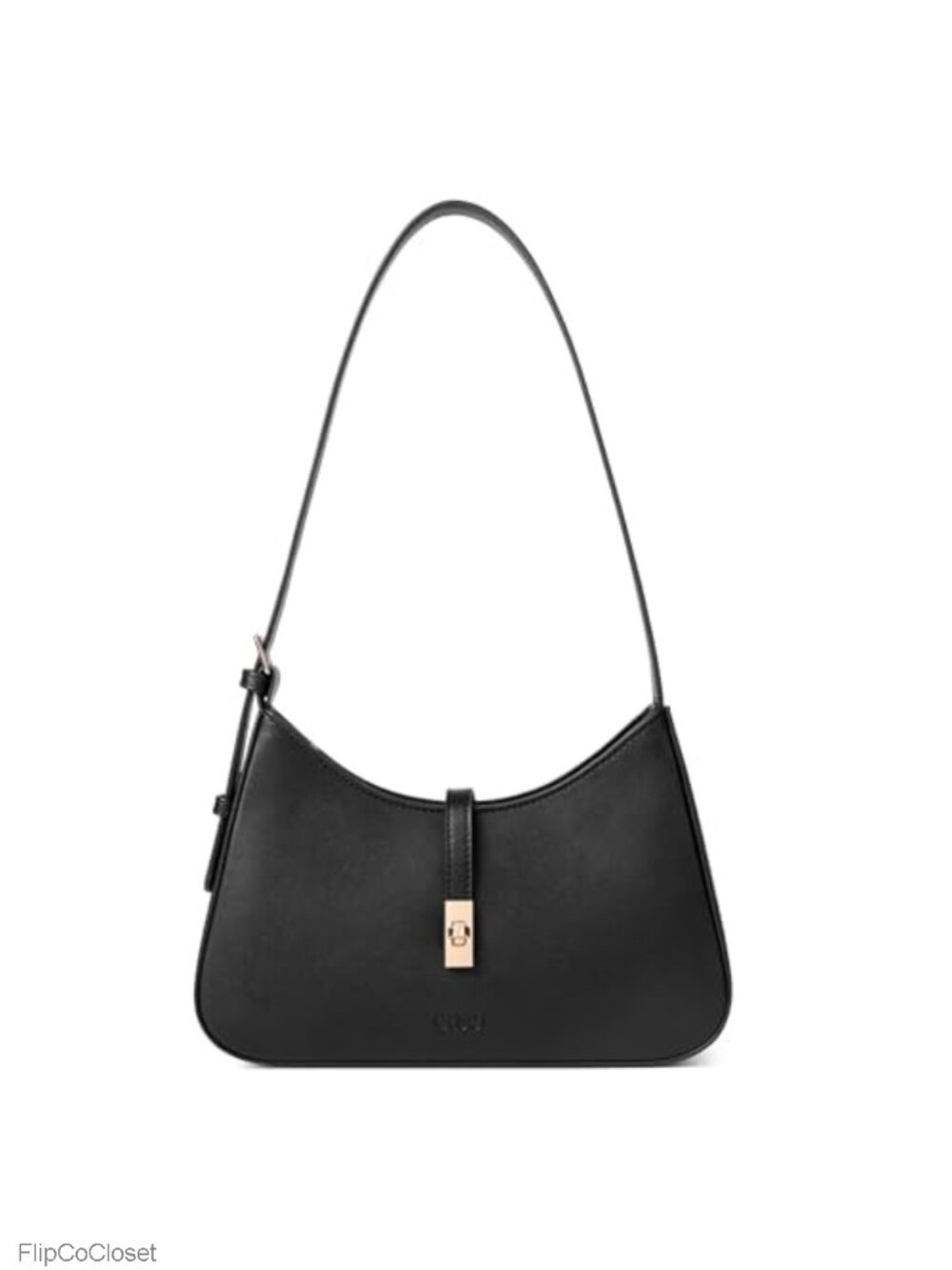 Crescent Small Vegan Leather Shoulder Bag Hobo Purse